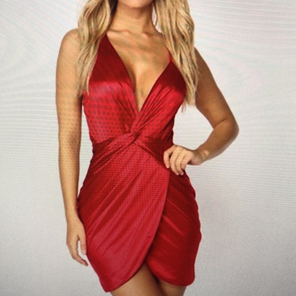 Satin mini dress new.